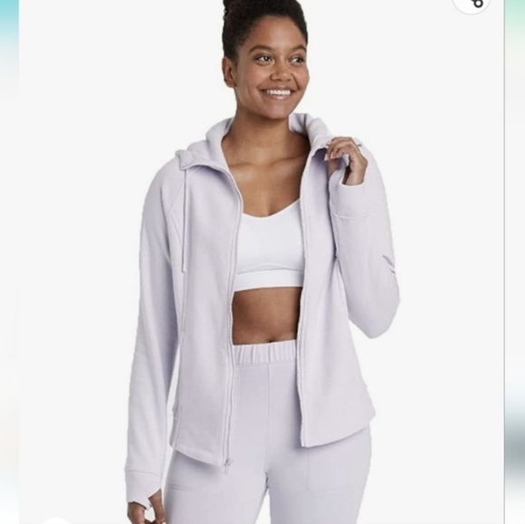 all in motion Jackets & Blazers - NWT All in Motion Women's Fleece Full Zip Hooded Sweatshirt